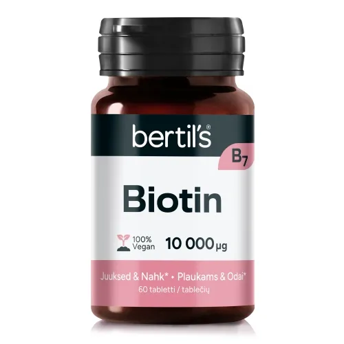 BERTILS BIOTIN TBL 10000 MCG N60