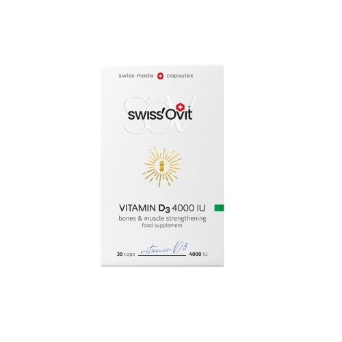 Product image of SWISSOVIT VITAMIIN D3 KAPSLID 4000IU N30