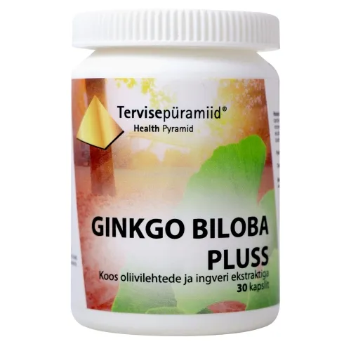 Product image of TERVISEPÜRAMIID GINKGO BILOBA PLUSS KAPSLID N30