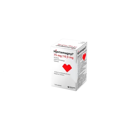 Product image of HJERTEMAGNYL TBL 75MG+10,5MG N100