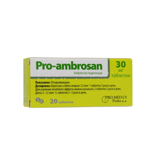 Product image of PRO-AMBROSAN TBL 30MG N20