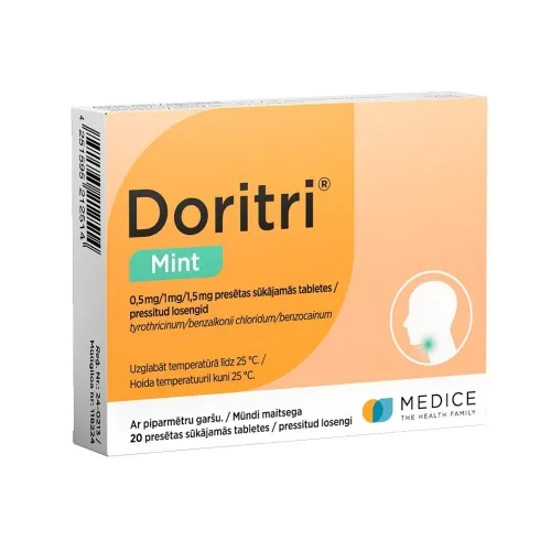 Product image of DORITRI MINT LOSENG 1MG+1,5MG+0,5MG N20