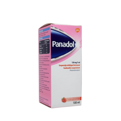 Product image of PANADOL SUUKAUDNE SUSP 120MG/5ML 100ML