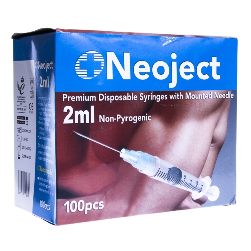 Product image of SÜSTAL NÕELAGA NEOJECT 2ML 3 OSALINE (23G) N100 /SLIP TIP/