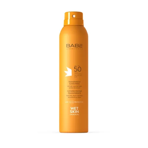 BABE PÄIKESEKAITSEAEROSOOL SPF50 VEEKINDEL 200ML