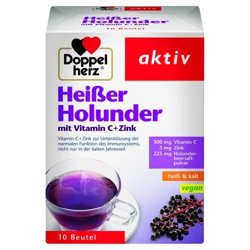 Product image of DOPPELHERZ AKTIV KUUM JOOK MUSTA LEEDRIGA C+TSINK N10