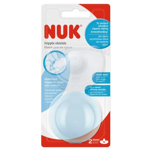 Product image of NUK RINNANIBUKAITSMED SILIKOONIST M SUURUS+HOIUKARP N2