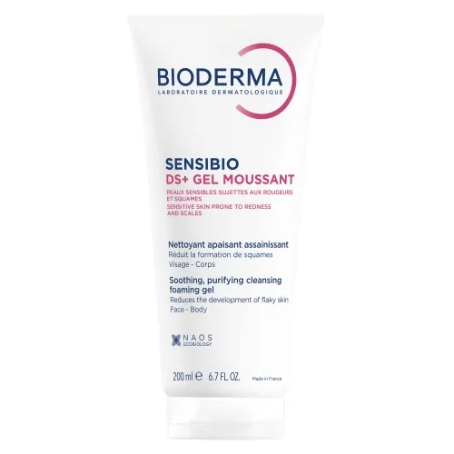 BIODERMA SENSIBIO DS+ PUHASTUSGEEL PUNETAVALE NAHALE 200ML