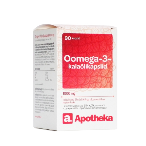 A. OOMEGA-3 KALAÕLIKAPSLID 1000MG N90