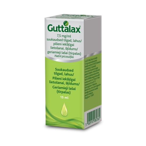 Product image of GUTTALAX SUUKAUDSED TILGAD 7,5MG/ML 15ML