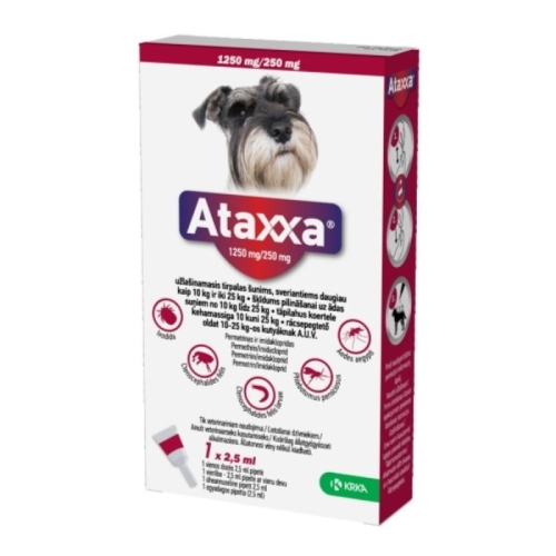 Product image of ATAXXA TÄPILAHUS 1250MG+250MG/2,5ML N1 (10-25KG)