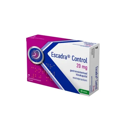 Product image of ESCADRA CONTROL GASTRORESISTENTNE KÕVAKAPSEL 20MG N7
