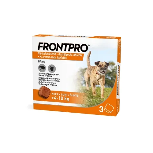 FRONTPRO NÄRIMISTABLETT 28MG N3 (4-10KG)