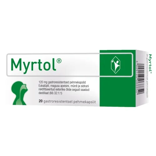 Product image of MYRTOL GASTRORESIST KAPSEL 120MG N20