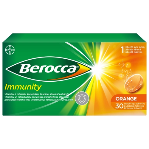 BEROCCA IMMUNITY KIHISEVAD TABLETID N30 - Tootepilt 