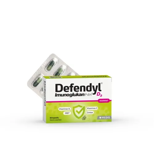 Product image of DEFENDYL® IMUNOGLUKAN P4H® D3 KAPSLID N30