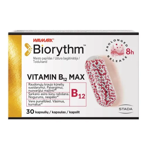 WALMARK BIORYTHM VITAMIIN B12 MAX KAPSLID N30