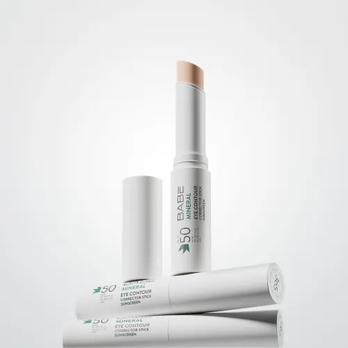 BABE MINERAALNE PÄIKESEKAITSEPULK SILMAALUSTELE SPF50 4G - Tootepilt 4