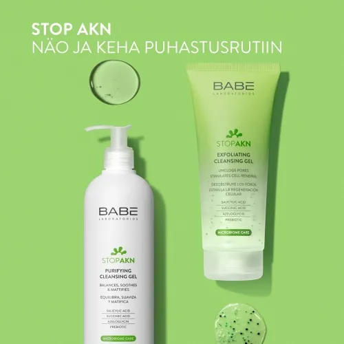 BABE STOP AKN NÄOPESUGEEL KOORIV 200ML - Tootepilt 4