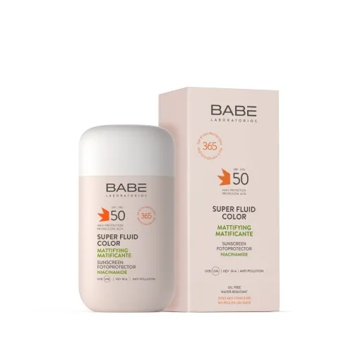 BABE SUPER FLUID EMULSIOON NÄOLE MATISTAV SPF50 TOONIV 50ML - Tootepilt 1