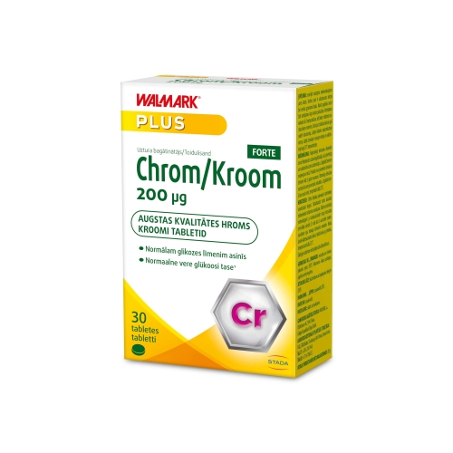 Product image of WALMARK KROOM TBL FORTE 200MCG N30