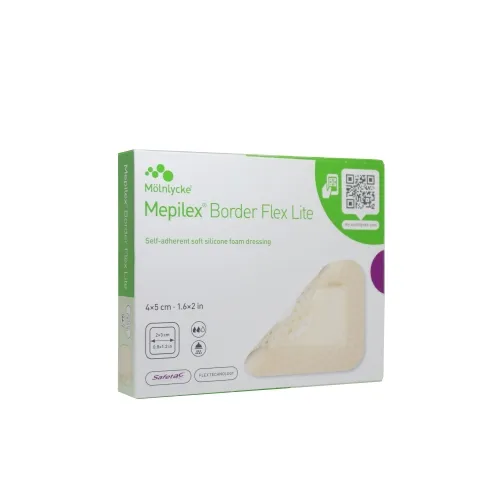 MEPILEX BORDER FLEX LITE SILIKOONPLAASTER 4X5CM N10
