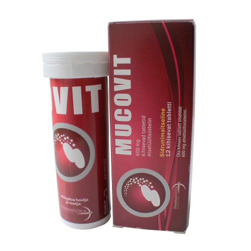 Product image of MUCOVIT KIHISEV TBL 600MG N12
