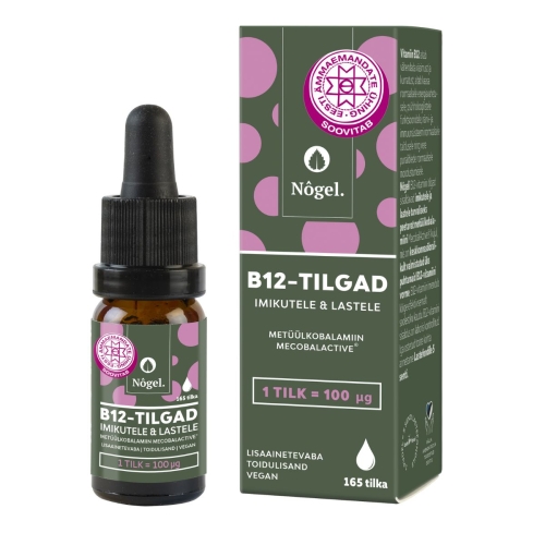 Product image of NÕGEL B12 VITAMIINI TILGAD IMIKUTELE 100MCG/TILGAS 10ML