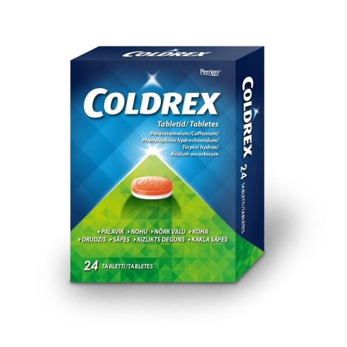 Product image of COLDREX TBL 500MG+5MG+20MG+30MG+25MG N24