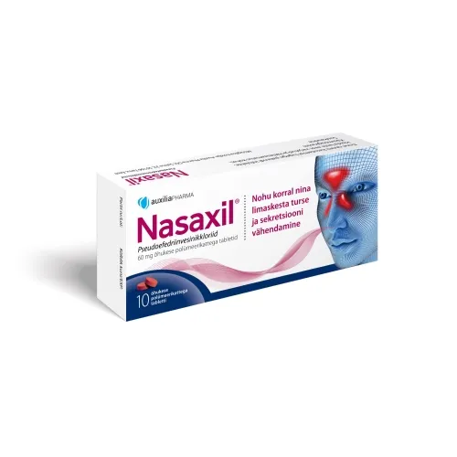Product image of NASAXIL KATTEGA TBL 60MG N10