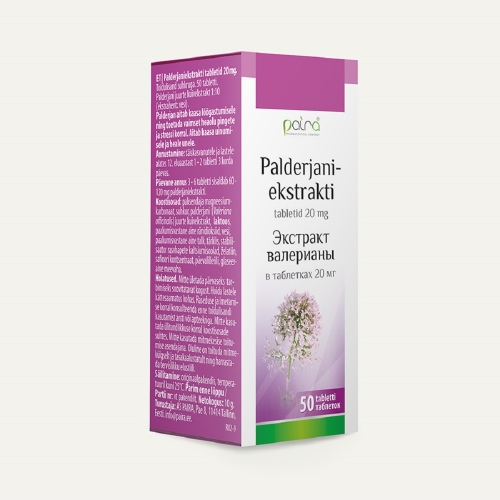 Product image of PALDERJANIEKSTRAKTI TABLETID 20MG N50