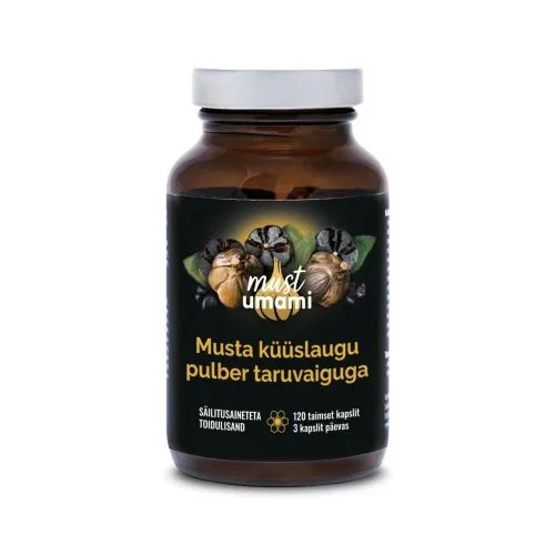 Product image of MUST KÜÜSLAUK TARUVAIGUGA KAPSLID N120 (60G)