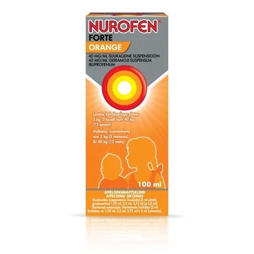 NUROFEN FORTE ORANGE SUUKAUDNE SUSP 40MG/ML 100ML