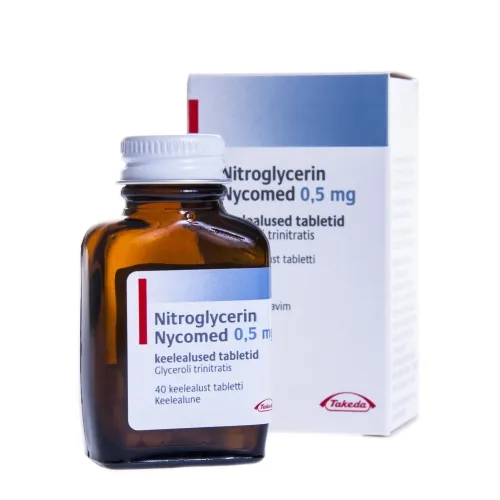 Product image of NITROGLYCERIN ORIFARM KEELEALUNE TBL 0,5MG N40