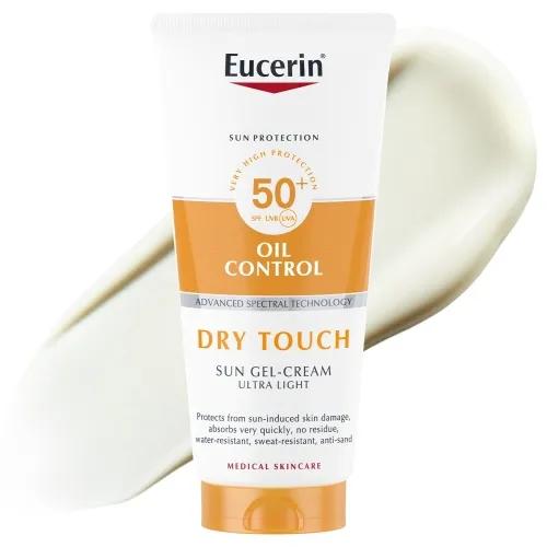 Product image of EUCERIN SUN PÄIKESEKAITSE GEEL-KREEM DRY TOUCH SPF50+ 200ML