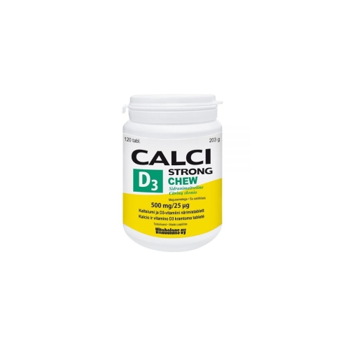 Product image of CALCISTRONG+VITAMIIN D3 CHEW LEMON TBL N120