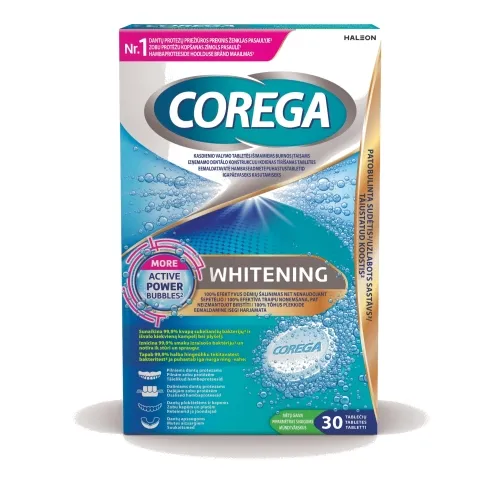COREGA PUHASTUSTABLETID WHITENING N30 - Tootepilt 