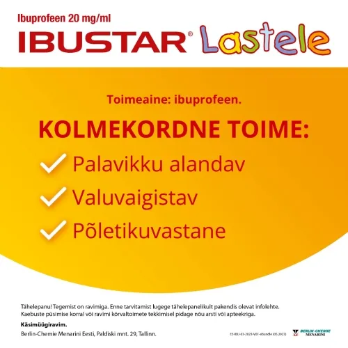 IBUSTAR SUUKAUDNE SUSP 100MG/5ML 100ML - Tootepilt 2
