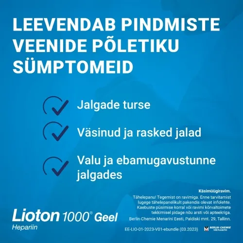 LIOTON GEEL 1000RÜ/G 50G - Tootepilt 1