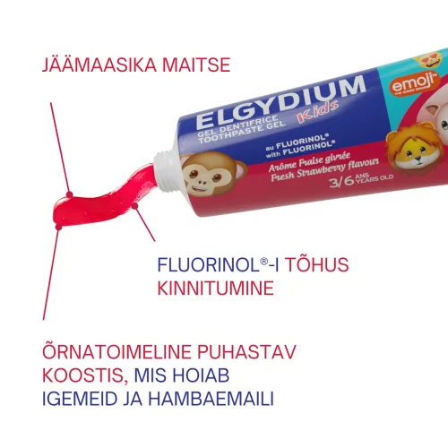 ELGYDIUM HAMBAPASTA KIDS STRAWBERRY 3-6A 50ML - Tootepilt 1
