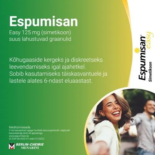 ESPUMISAN EASY SUUS LAH GRAANULID 125MG N14 - Tootepilt 1