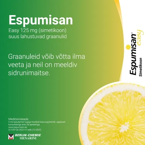 ESPUMISAN EASY SUUS LAH GRAANULID 125MG N14 - Tootepilt 2