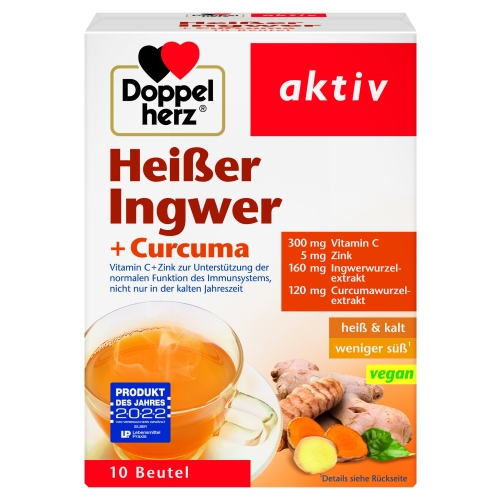 Product image of DOPPELHERZ AKTIV KUUM JOOK INGVER+ KURKUM N10