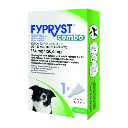 FYPRYST COMBO TÄPILAHUS 134+120,6MG/1,34ML N1 (10-20KG)
