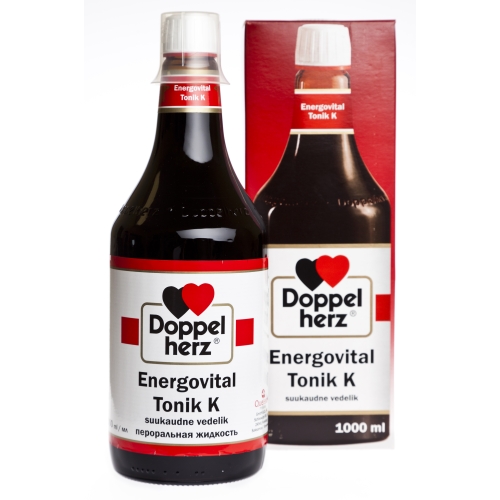 DOPPELHERZ ENERGOVITAL TONIK K 1000ML SUUKAUDNE VEDELIK - Tootepilt 