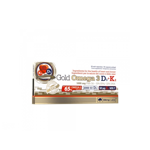 Product image of OLIMPLABS GOLD OMEGA-3+D3+K2 KAPSLID N30