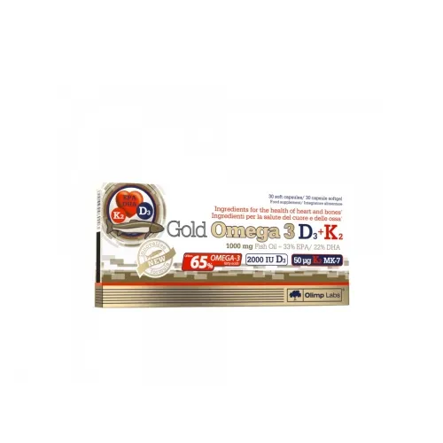 Product image of OLIMPLABS GOLD OMEGA-3+D3+K2 KAPSLID N30