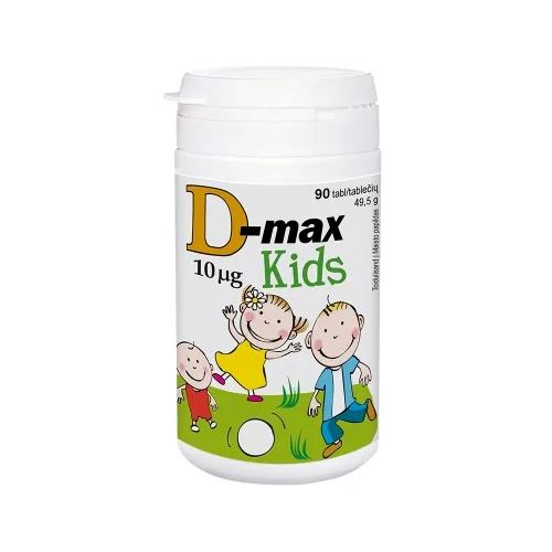 Product image of D-MAX KIDS NÄRIMISTABLETID 10MCG N90 PIRNIMAITSELISED