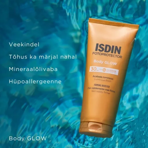ISDIN PÄIKSEKAITSEEMULSIOON SÄRAANDEV KEHALE SPF30 200ML - Tootepilt 3