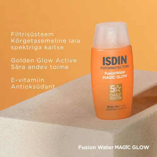 ISDIN SUN PÄIKESEKAITSEEMULSIOON MAGIC GLOW NÄOLE SPF50 50ML - Tootepilt 3